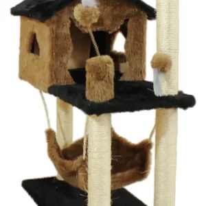 D_NQ_NP_2X_697865-MLB71931855439_092023-F-casinha-para-gato-com-arranhador-brinquedos-pretomarrom Arranhador para Gatos